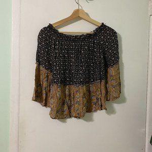 Floral off the shoulder top